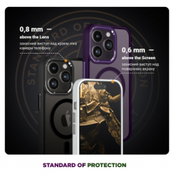 Чохол до мобільного телефона Armorstandart Unit MagSafe Apple iPhone 14 Pro Max Matte Clear Silver (ARM70438) - Картинка 4