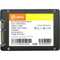 SSD  ATRIA XT200 512GB 2.5" (ATSATXT200/512) -  2