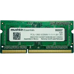  '   SoDIMM DDR3L 4GB 1600 MHz Essentials Mushkin (992037) -  1