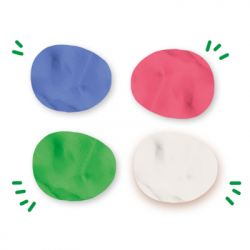 Набір для творчості Ses Feel good dough - Пастель, 4 баночки Незасихаюча маса для ліплення (00514S) - Картинка 3