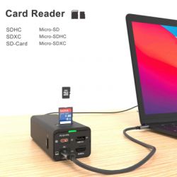   XoKo Power Hub QC-700 7  1 GAN 100W, PD, QC, USDB 3.1, HDMI, micro SD reader (CD00608) (XK-QC-700) -  5