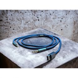 ������ �������������� AUX MH-270 jack - jack 3.5mm-Type-C 1.2m blue XoKo (XK-MH-270) - �������� 5