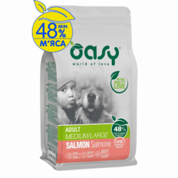 ����� ���� ��� ����� OASY One Animal Protein ADULT Medium/Large � ������� 2.5 �� (8053017348612)