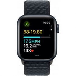 - Apple Watch SE 2023 GPS 40mm Midnight Aluminium Case with Midnight Sport Loop (MRE03QP/A) -  6