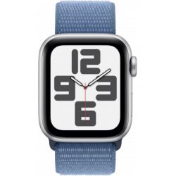- Apple Watch SE 2023 GPS 40mm Silver Aluminium Case with Winter Blue Sport Loop (MRE33QP/A) -  2