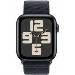 - Apple Watch SE 2023 GPS 44mm Midnight Aluminium Case with Midnight Sport Loop (MREA3QP/A) -  2