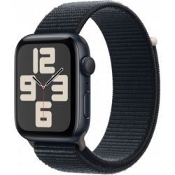 - Apple Watch SE 2023 GPS 44mm Midnight Aluminium Case with Midnight Sport Loop (MREA3QP/A) -  1
