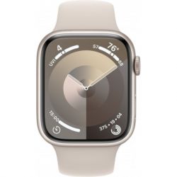 - Apple Watch Series 9 GPS 41mm Starlight Aluminium Case with Starlight Sport Band - S/M (MR8T3QP/A) -  2