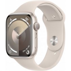 - Apple Watch Series 9 GPS 41mm Starlight Aluminium Case with Starlight Sport Band - S/M (MR8T3QP/A)