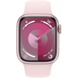 - Apple Watch Series 9 GPS 41mm Pink Aluminium Case with Light Pink Sport Band - M/L (MR943QP/A) -  2