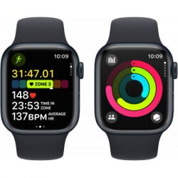- Apple Watch Series 9 GPS 45mm Midnight Aluminium Case with Midnight Sport Band - M/L (MR9A3QP/A) -  8