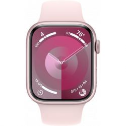- Apple Watch Series 9 GPS 45mm Pink Aluminium Case with Light Pink Sport Band - S/M (MR9G3QP/A) -  2