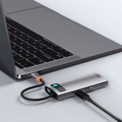 ������������ Baseus USB3.1 Type-C to USB Type C PD 100W/HDMI 4K 60 Hz/3*USB 3.2 Gen1/ 5in1 (CAHUB-CX0G) - �������� 11