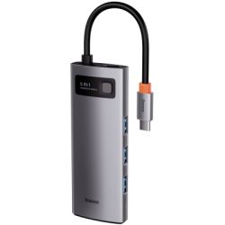 ������������ Baseus USB3.1 Type-C to USB Type C PD 100W/HDMI 4K 60 Hz/3*USB 3.2 Gen1/ 5in1 (CAHUB-CX0G) - �������� 6