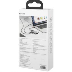 ������������ Baseus USB3.1 Type-C to USB Type C PD 100W/HDMI 4K 60 Hz/3*USB 3.2 Gen1/ 5in1 (CAHUB-CX0G) - �������� 8