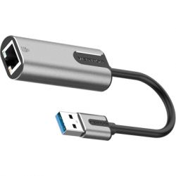  USB 3.0 to Ethernet RJ45 1000Mb Aluminum black Vention (CEWHB) -  2