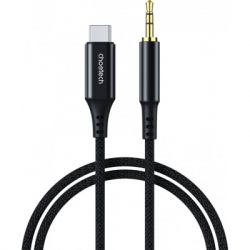 ������ �������������� AUX USB-C to TRS Audio 3.5mm M/M DAC Chip 96kHz 1.0m black Choetech (AUX006)