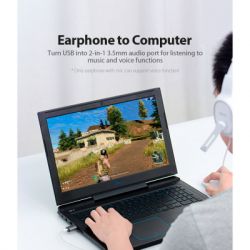 Звуковая карта Звуковая плата Vention Audio USB 1х3,5mm jack 4pin Metal (OMTP-CTIA) (CDLH0) - Картинка 5