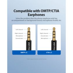 Звуковая карта Звуковая плата Vention Audio USB 1х3,5mm jack 4pin Metal (OMTP-CTIA) (CDLH0) - Картинка 8
