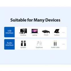 Звуковая карта Звуковая плата Vention Audio USB 1х3,5mm jack 4pin Metal (OMTP-CTIA) (CDLH0) - Картинка 9