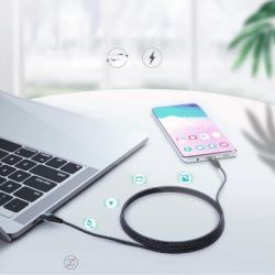 Дата кабель USB-C to USB-C 1.2m USB 2.0 60W Choetech (XCC-1003) - Картинка 5