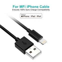   USB 2.0 AM to Lightning 1.2m 2.4A MFI Choetech (IP0026) -  2
