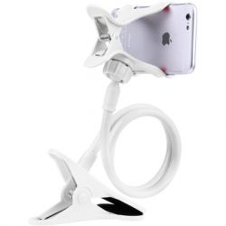 Тримач для смартфонів XoKo прищепка, гнучкий, 65 см, білий (XK-RM-C20-WHT) - Картинка 3
