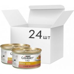 Паштет для котів Purina Gourmet Gold. З качкою, морквою і шпинатом. Шматочки в паштеті 85 г (7613033728778) - Картинка 2