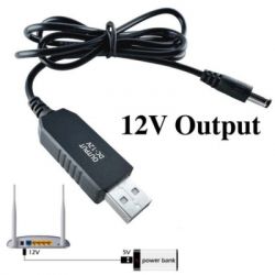   USB 2.0 AM to DC 5.5  2.1 mm 1.0m 5V to 12V Dynamode (DM-USB-DC-5.5x2.1-12V) -  4
