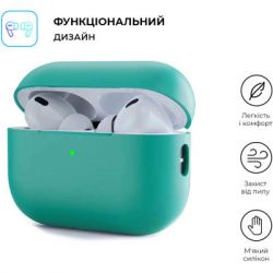 ����� ��� ��������� Armorstandart Silicone Case ��� Apple Airpods Pro 2 Mint Green (ARM64538) - �������� 2