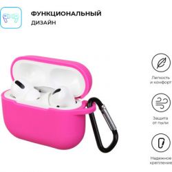 ����� ��� ��������� Armorstandart Silicone Case ��� Apple Airpods Pro Hot Pink (ARM56077) - �������� 2