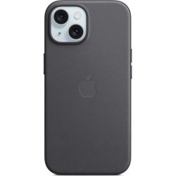     Apple iPhone 15 FineWoven Case with MagSafe Black (MT393ZM/A) -  1