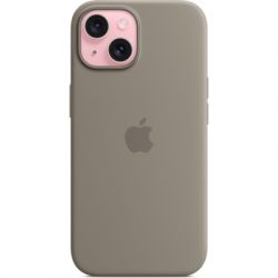     Apple iPhone 15 Silicone Case with MagSafe Clay (MT0Q3ZM/A) -  2