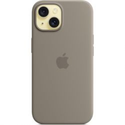     Apple iPhone 15 Silicone Case with MagSafe Clay (MT0Q3ZM/A) -  3