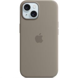     Apple iPhone 15 Silicone Case with MagSafe Clay (MT0Q3ZM/A) -  1