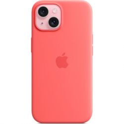     Apple iPhone 15 Silicone Case with MagSafe Guava (MT0V3ZM/A) -  2