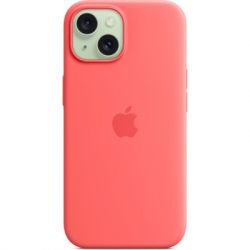     Apple iPhone 15 Silicone Case with MagSafe Guava (MT0V3ZM/A) -  4