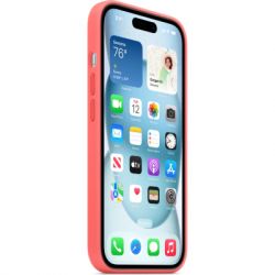     Apple iPhone 15 Silicone Case with MagSafe Guava (MT0V3ZM/A) -  7