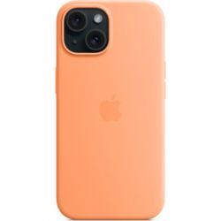     Apple iPhone 15 Silicone Case with MagSafe Orange Sorbet (MT0W3ZM/A) -  5