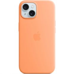     Apple iPhone 15 Silicone Case with MagSafe Orange Sorbet (MT0W3ZM/A)
