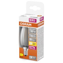  Osram LED CL B60 DIM 6,5W/827 230V GL FR E14 (4058075434486) -  3