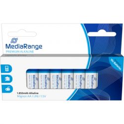  Mediarange AA LR6 1.5V Premium Alkaline Batteries, Mignon, Pack 10 (MRBAT105)