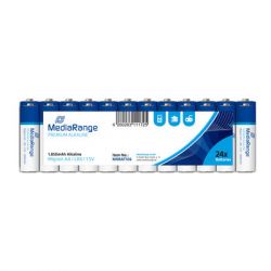  Mediarange AA LR6 1.5V Premium Alkaline Batteries, Mignon, Pack 24 (MRBAT106)