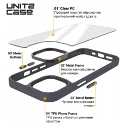 Чохол до мобільного телефона Armorstandart UNIT2 Apple iPhone 14 Black (ARM69937) - Картинка 4