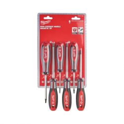 Набор отверток Milwaukee магнитных с трехгранной рукояткой TORX 6шт) (4932471809) - Картинка 2