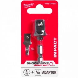Адаптер для инструмента Milwaukee ShW 1/4"HEX - 1/2" квадратный хвостовик (4932478803) - Картинка 4