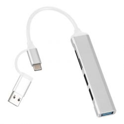  Dynamode 5-in-1 USB Type-C/Type-A to 1USB3.0, 2xUSB 2.0, card-reader SD/MicroSD (DM-UH-518) -  1