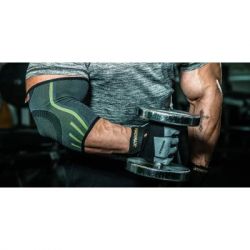 Фіксатор ліктя MadMax MFA-283 3D Compressive elbow support Dark grey/Neon green S (MFA-283_S) - Картинка 10