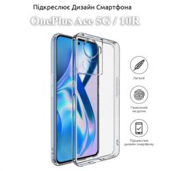 ����� ��� ���������� �������� BeCover OnePlus Ace 5G / 10R Transparancy (709820) - �������� 4