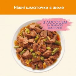 Влажный корм для кошек Purina Cat Chow Adult с лососем и зеленой фасолью в желе 85г (7613036595063) - Картинка 6